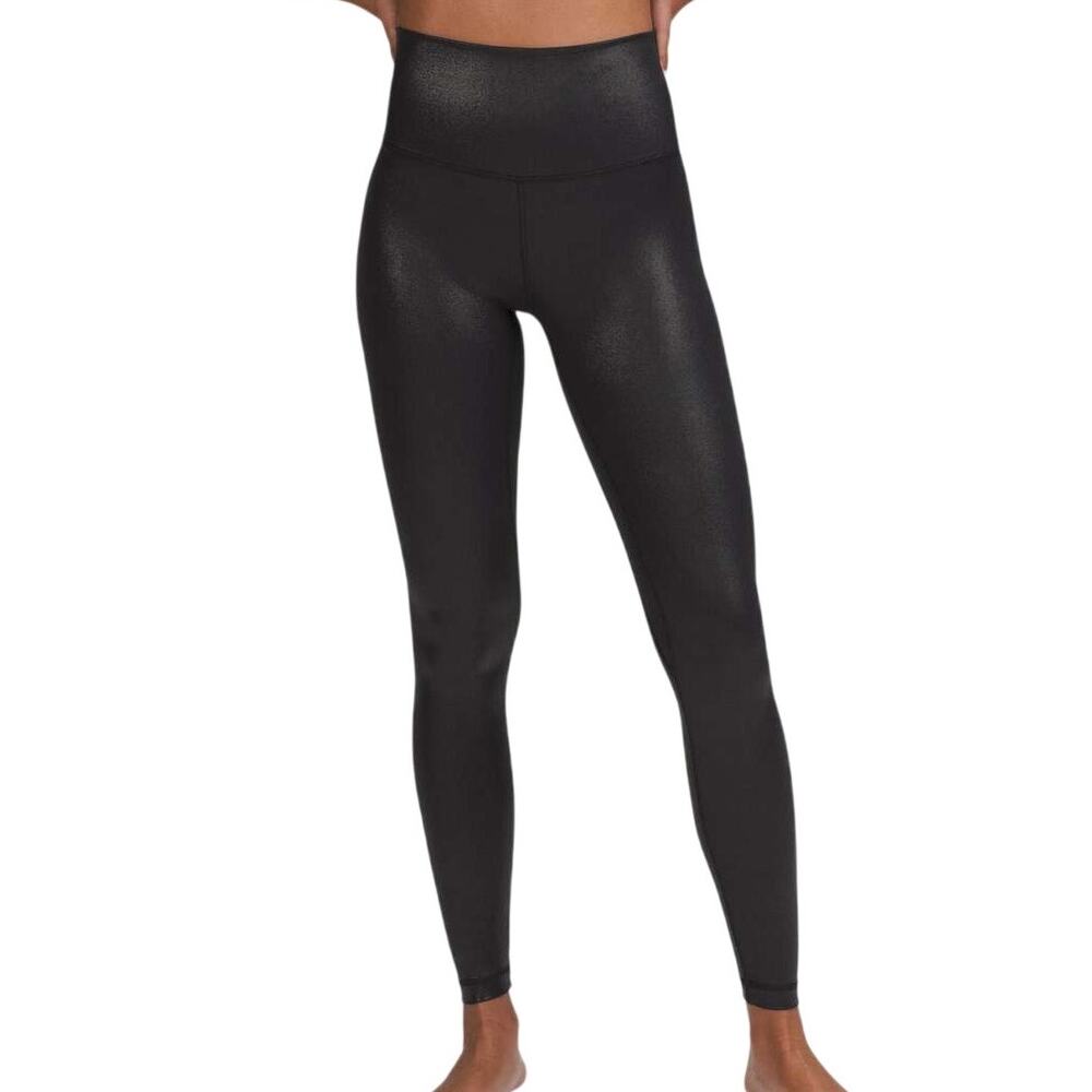 Lululemon Align High-Rise Pant 28" Shine Radiate Foil Black Women's Size 2 EUC